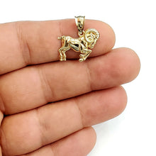 Load image into Gallery viewer, 10k yellow solid Gold Ram Aries Zodiac Sign Charm Pendant fine gift jewelry 1.5g