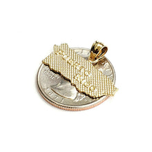 Load image into Gallery viewer, New 14k yellow gold Puerto Rico outline map pendant charm fine gift jewelry 2g
