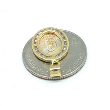Load image into Gallery viewer, 14k gold oval virgin Mary Guadalupe pendant charm religious gift jewelry 1.3g