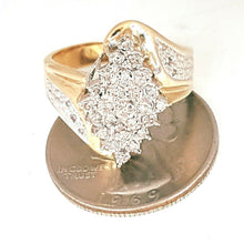 Load image into Gallery viewer, pre owned 10k Gold two tone Women Ring With 0.25 Ct Genuine Diamonds Size 7.5