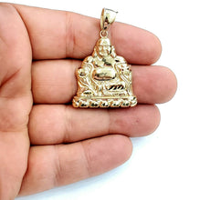 Load image into Gallery viewer, New 10k yellow gold buddha Buda Buddah pendant charm fine religious jewelry 4.2g