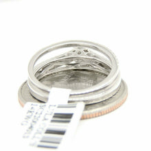 Load image into Gallery viewer, 0.30Ct Natural Diamond 14k White Gold women Wedding and Engagement Ring Size 7