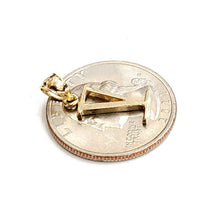 Load image into Gallery viewer, New 14KT Yellow Gold Solid Roman number 5 Pendant charm gift Fine Jewelry 0.9g
