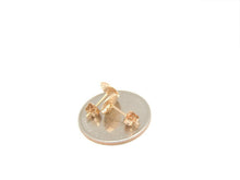Load image into Gallery viewer, 14k Rose Gold 0.18Ct Round Diamond stud Earrings for women Push Back Fastening