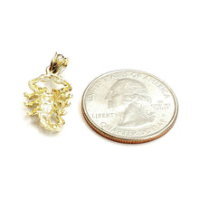 Load image into Gallery viewer, New 10k yellow gold scorpion Scorpio pendant charm zodiac sign fine jewelry 1.5g