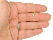 Load image into Gallery viewer, 14k yellow Gold 0.14Ct real Diamond necklace gift jewelry 18" adjustable chain