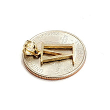 Load image into Gallery viewer, New 14KT Yellow Gold Solid Roman number 6 Pendant charm gift Fine Jewelry 1.2g
