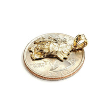 Load image into Gallery viewer, New 14k solid yellow Gold tiny Chief face head Pendant charm fine jewelry 1.8g