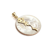 Load image into Gallery viewer, New 14k yellow Gold tiny kite for kids Pendant charm gift fine jewelry 0.6g