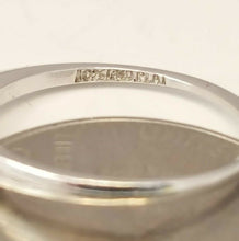 Load image into Gallery viewer, Pre-owned 0.34Ct Natural Diamond platinum Wedding Engagement Ring gift Size 7.25