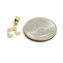 Load image into Gallery viewer, New 14k solid yellow Gold Tiny music sign note Pendant gift fine jewelry 0.6g