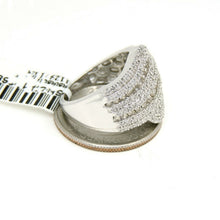 Load image into Gallery viewer, New 1ct Genuine diamond 14k White Gold Women anniversary wide band Ring Size 7