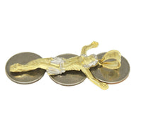 Load image into Gallery viewer, 10k two tone gold Jesus full body religious gift for him her pendant charm 4.6g