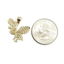 Load image into Gallery viewer, New 14k yellow Gold solid honey bee Pendant charm gift fine jewelry 1.8g