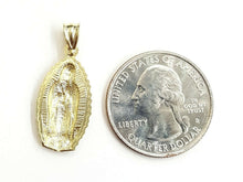 Load image into Gallery viewer, 10k gold virgin Mary Guadalupe pendant charm gift fine religious jewelry 1.3g