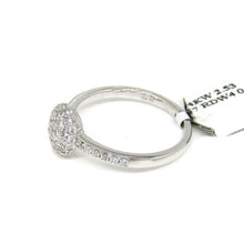 Load image into Gallery viewer, 0.48ct Genuine diamond 14k White Gold Women round ball Ring fine gift Size 6.5
