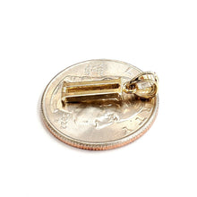 Load image into Gallery viewer, New 14KT Yellow Gold Solid Roman number 2 Pendant charm gift Fine Jewelry 1g