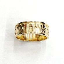 Load image into Gallery viewer, 14k yellow gold Ani Le Dodi I am my beloved's ring band Jewish jewelry 7.9g