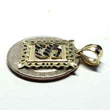 Load image into Gallery viewer, 10k two tone gold initial S pendant alphabet charm diamond cut fine jewelry 1.9g
