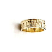 Load image into Gallery viewer, 14k yellow gold Ani Le Dodi I am my beloved's ring band Jewish jewelry 7.9g
