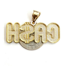 Load image into Gallery viewer, New 10k yellow Gold CASH dollar sign Pendant charm diamond cut fine jewelry 5.9g