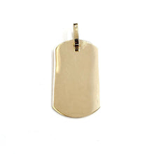 Load image into Gallery viewer, New 10k yellow Gold solid dog tag Pendant charm shiny gift fine jewelry 8.6g