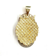 Load image into Gallery viewer, 14k yellow Gold lion head face with crown Leo zodiac fine Pendant charm 11.7g