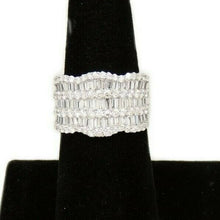 Load image into Gallery viewer, 2.26ct Genuine diamond 18k White Gold Women anniversary wedding Ring Size 7
