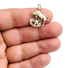 Load image into Gallery viewer, New 14k yellow Gold taurus bull zodiac sign astrology Pendant charm jewelry 1.6g
