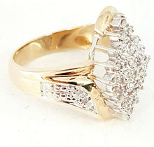 Load image into Gallery viewer, pre owned 10k Gold two tone Women Ring With 0.25 Ct Genuine Diamonds Size 7.5