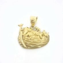 Load image into Gallery viewer, New 14k yellow Gold Noah's Ark ship Pendant charm fine gift religious jewelry 8g
