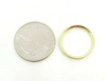 Load image into Gallery viewer, 14k yellow Gold eternity wedding stackable endless band cubic zirconia size 7