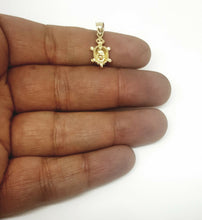 Load image into Gallery viewer, New 14k multi color gold turtle full body pendant charm gift fine jewelry 1.2g