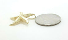 Load image into Gallery viewer, 14k yellow Gold starfish Pendant charm necklace gift for her jewelry 0.99" 3.4g