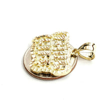 Load image into Gallery viewer, New 10k yellow Gold Thug Life word Pendant charm diamond cut fine jewelry 3.6g