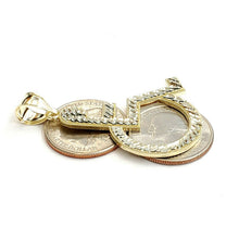 Load image into Gallery viewer, 10k yellow Gold handicap disability Pendant charm diamond cut fine jewelry 3.7g