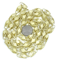 Load image into Gallery viewer, New 10K real yellow gold 9mm Turkish chain Necklace gift fine jewelry 40" 99.4g