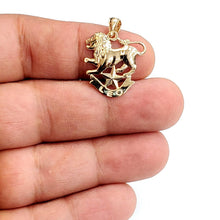 Load image into Gallery viewer, 14k yellow Gold lion Leo zodiac sign astrology Pendant charm fine jewelry 2g