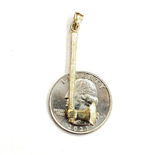 Load image into Gallery viewer, New 14k Yellow Gold 3D AXE Pendant charm tool fine jewelry 2.5g