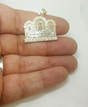 Load image into Gallery viewer, 14k two tone gold last supper pendant charm with zirconia religious jewelry 4.7g