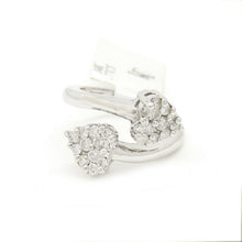 Load image into Gallery viewer, New 0.77Ct Natural Diamond In 14k white Gold Women's heart Ring fine gift Size 7