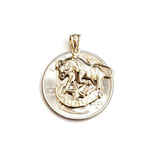 Load image into Gallery viewer, New 14k yellow Gold taurus bull zodiac sign astrology Pendant charm jewelry 1.6g