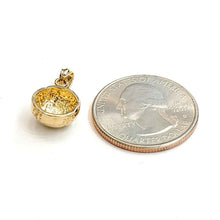Load image into Gallery viewer, New 14k yellow Gold baseball Pendant charm sport game fine jewelry gift 2.1g