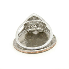 Load image into Gallery viewer, 0.50Ct Natural Diamond In 14k white Gold Women's heart Ring fine gift Size 7.25