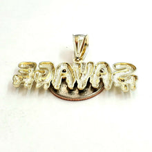 Load image into Gallery viewer, New 10k yellow Gold Savage Pendant charm diamond cut fine gift jewelry 5.7g