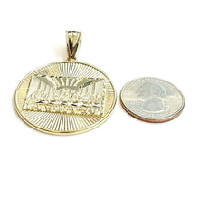 Load image into Gallery viewer, New 10k yellow gold last supper pendant charm fine gift religions jewelry 8.8g