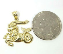 Load image into Gallery viewer, 10k yellow solid Gold Capricorn Sea Goat zodiac Pendant charm fine jewelry 2.4g