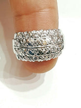 Load image into Gallery viewer, 1.00Ct genuine diamond platinum Women's anniversary wedding Ring gift Size 6.25