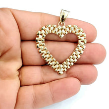 Load image into Gallery viewer, New 10k yellow gold heart pendant charm love Amor fine gift women jewelry 5.1g