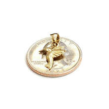 Load image into Gallery viewer, New 14k yellow Gold Tiny Solid Hummingbird Pendant charm fine gift jewelry 0.9g